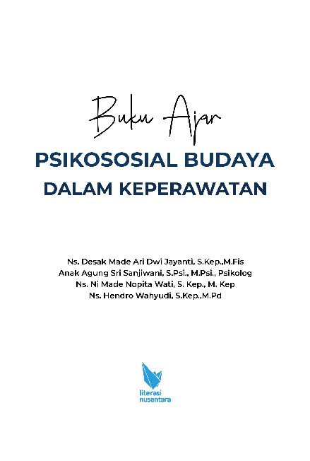 Buku Ajar Psikososial Budaya dalam Keperawatan